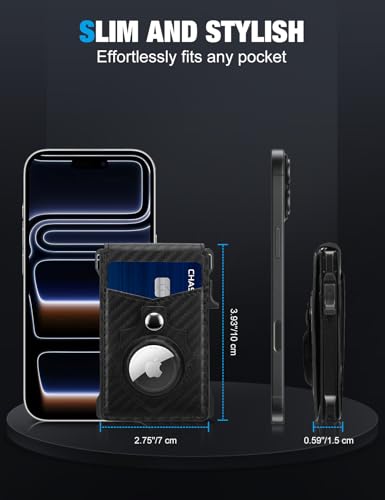 Men's Smart AirTag Wallet - RFID Blocking Pop-Up - Image 5