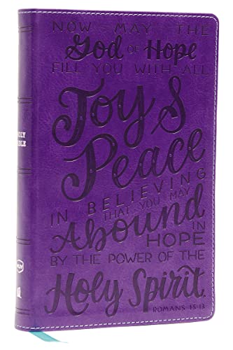 NKJV Holy Bible for Kids - Verse Art Purple Leathersoft