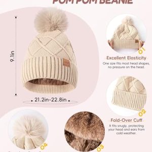 Women’s Winter 4-in-1 Set: Beanie, Scarf, Gloves, Headband