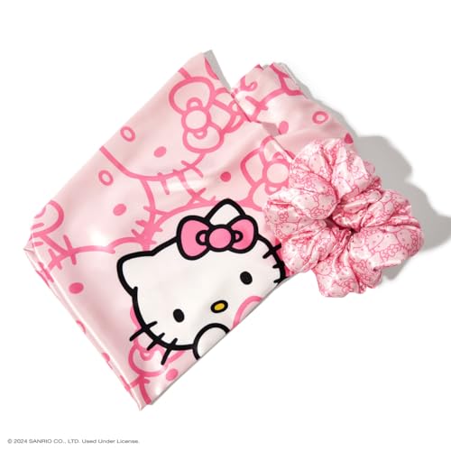 Hello Kitty Kitsch Satin Pillowcase & Scrunchies Set - Image 3