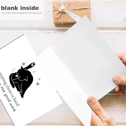 Cat Sobriety Card: Recovery & Soberversary Congrats - Image 2