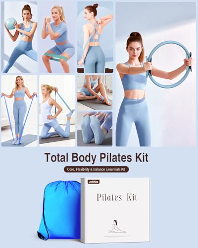 Pilates Home Workout Kit: Ring, Ball & Bands for Women - Image 2