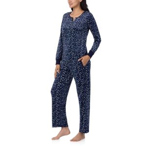 Nautica Women’s Fleece Pajama Set – Henley Top & Pants