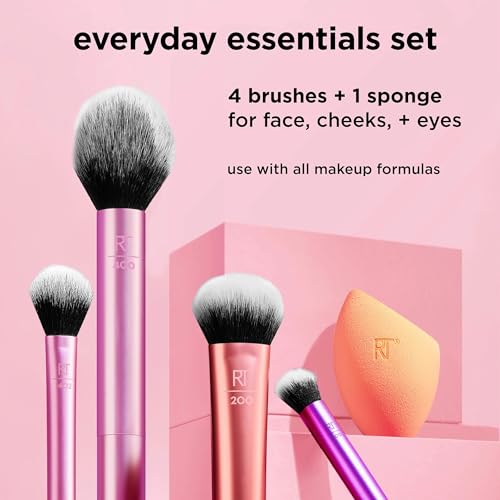 Real Techniques Everyday Essentials Makeup Brush Set - Image 3
