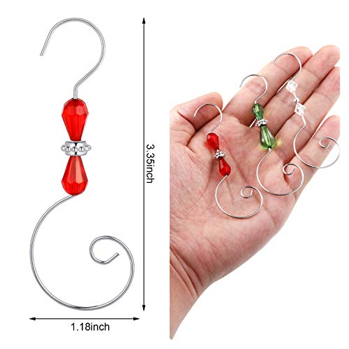 Ripeng 72-Piece Acrylic Ornament Hooks - 4 Styles - Image 3
