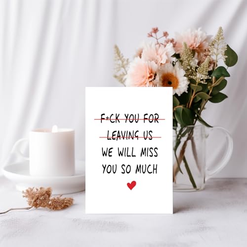 Funny Coworker Leaving Card: Farewell & New Job Wishes - Image 2