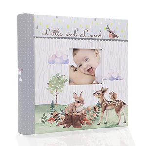 Holoary Baby Photo Album – Woodland Animals, 160 Photos