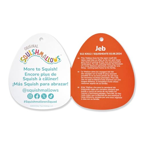 Squishmallows 12-Inch Jeb Burgundy Monster Plush - Image 7