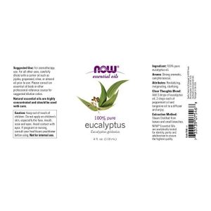 NOW Foods Eucalyptus Globulus Oil – 4 fl oz Pure Essential