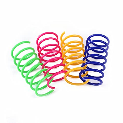 80 Pack Colorful Cat Spring Toys - Durable Indoor Play - Image 4