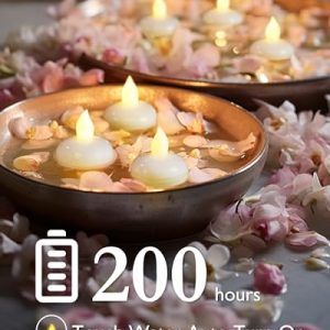 24-Pack Homemory Flameless Floating LED Candles – Warm White