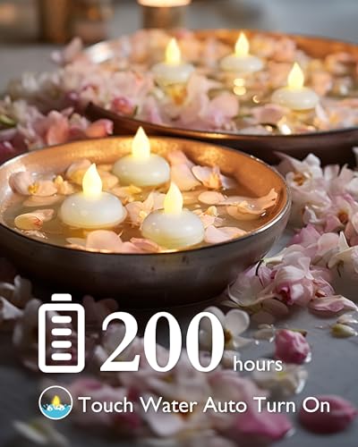 24-Pack Homemory Flameless Floating LED Candles - Warm White - Image 2