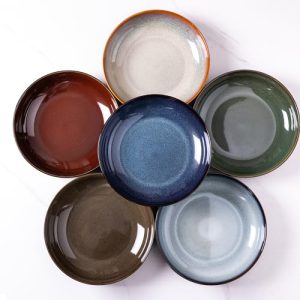 LERATIO Large Ceramic Pasta Bowls – Set of 6, 38oz