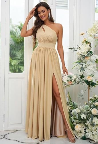 Plus Size Chiffon Bridesmaid Dress - Burnt Orange Gown - Image 2