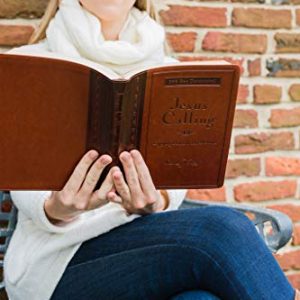 Jesus Calling: Large Text Brown Leathersoft Devotional