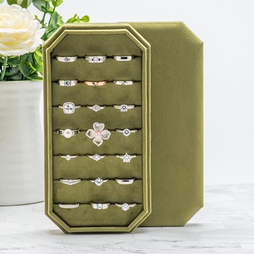 COWFEX Velvet Ring & Earring Organizer Display Tray - Image 2