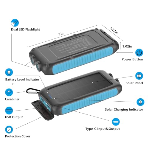 49800mAh Solar Power Bank: Fast Charging & Waterproof - Image 6
