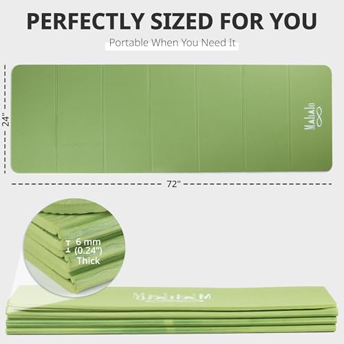 Folding Yoga Mat with Carry Bag - 6mm, Anti-Slip & Portable - Image 8