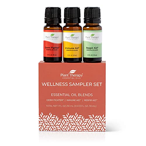 Plant Therapy Wellness Sampler Essential Oil Set - 3-Pack Blends