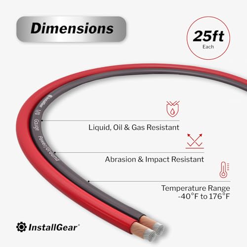 InstallGear 4 Gauge Pure Copper OFC Battery Cable - 25ft - Image 3