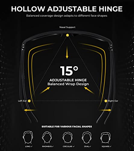 KALIYADI Lightweight Men's Night Vision Driving Glasses - Image 6