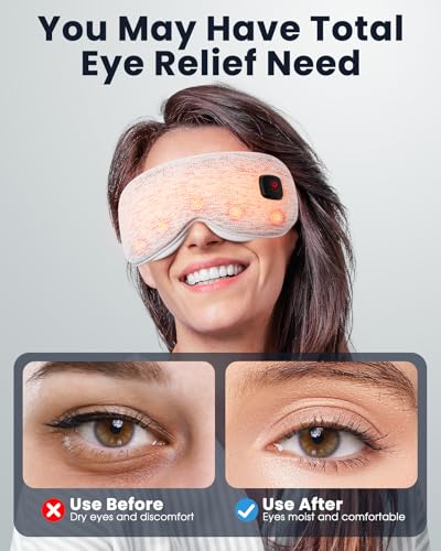 Cordless Heated Eye Mask for Dry Eyes & Sleep Relief - Image 3