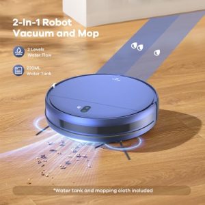 ZCWA Robot Vacuum & Mop – 4 Modes, WiFi, Self-Charging