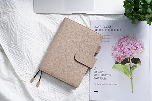 Moterm Leather Cover for Stalogy B6 Notebook (Pebbled-Taupe) - Image 2