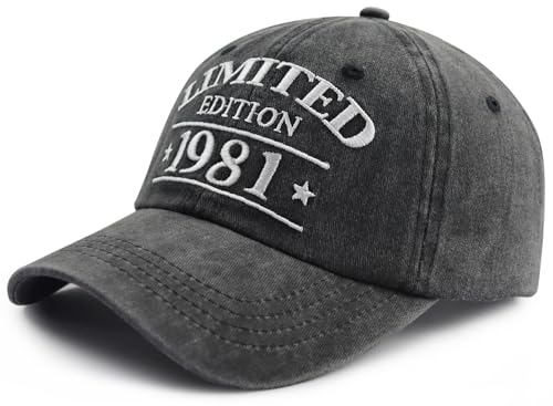 44th Birthday 1981 Limited Edition Baseball Cap Gift - Image 2