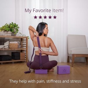 Clever Yoga Blocks & Strap Set – Sweat Repelling Foam