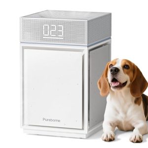 Pureborne Air Purifier for Large Rooms – 3600 Sq Ft HEPA Filter
