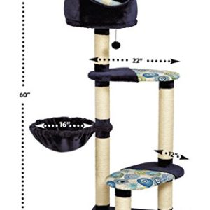 MidWest Cat Tree Resort: 4-Tier Sisal Scratching Post