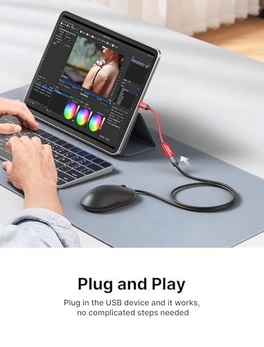 JSAUX USB C to USB 3.0 Adapter (2-Pack) - Red OTG Cable - Image 6