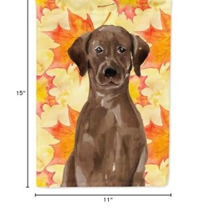 Chocolate Lab Fall Garden Flag – Outdoor Decor