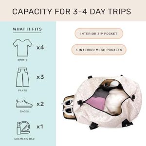 Jadyn 22″ Women’s Large Weekender Duffel with Shoe Pocket