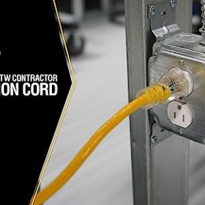 WOODS Yellow Jacket 25ft Heavy Duty Extension Cord – 12 Gauge