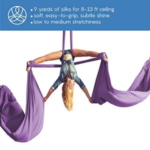 Aum Active Aerial Silks Starter Kit – Flying Yoga Hammock