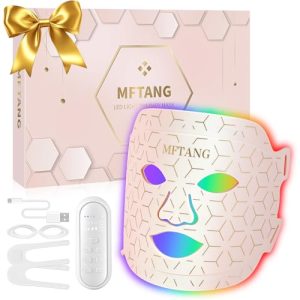 7-Color LED Light Therapy Silicone Facial Mask for Skincare