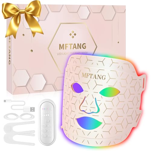 7-Color LED Light Therapy Silicone Facial Mask for Skincare