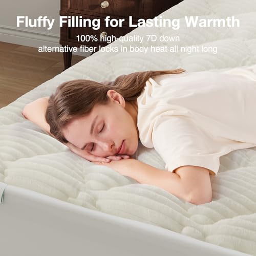 Novilla Soft Queen Mattress Topper - Plush & Warm Comfort - Image 5