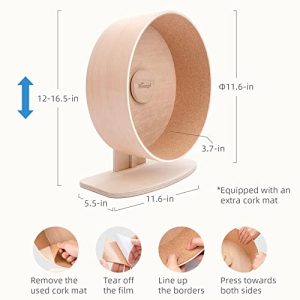 Niteangel Silent Wooden Hamster Exercise Wheel – Large