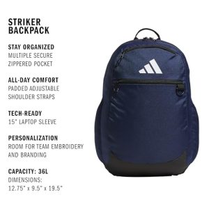 adidas Striker Team Sports Backpack | 36L Workout Bag