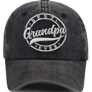 Embroidered Grandpa Baseball Cap – Best Papa Ever Hat Gift