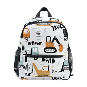 ALAZA Toddler Construction Cars Preschool Backpack