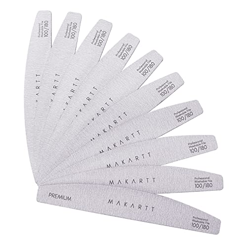 Makartt Nail Files 100/180 Grit - Salon & Home Manicure Kit