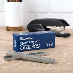 Swingline Standard Staples, 5-Pack, 1/4 inch, 5000/Box