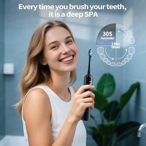 OasiSmile Sonic Electric Toothbrush: LED Display, 4 Modes - Image 7