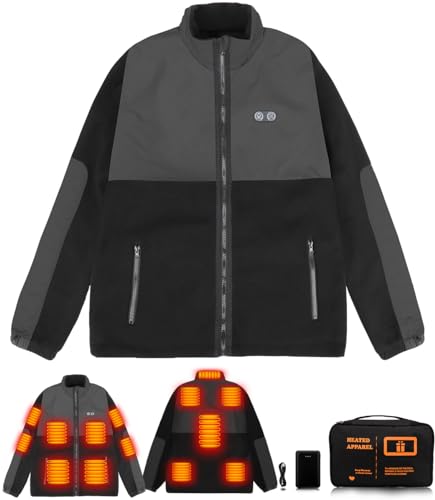 Unisex Fleece Heated Jacket | 7.4V Battery Pack Included