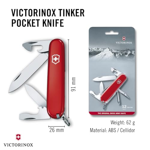 Victorinox Swiss Army Tinker Red Pocket Knife - Image 3