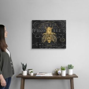 Honey Bee Canvas Wall Art Print by Chad Barrett, 24″x20″